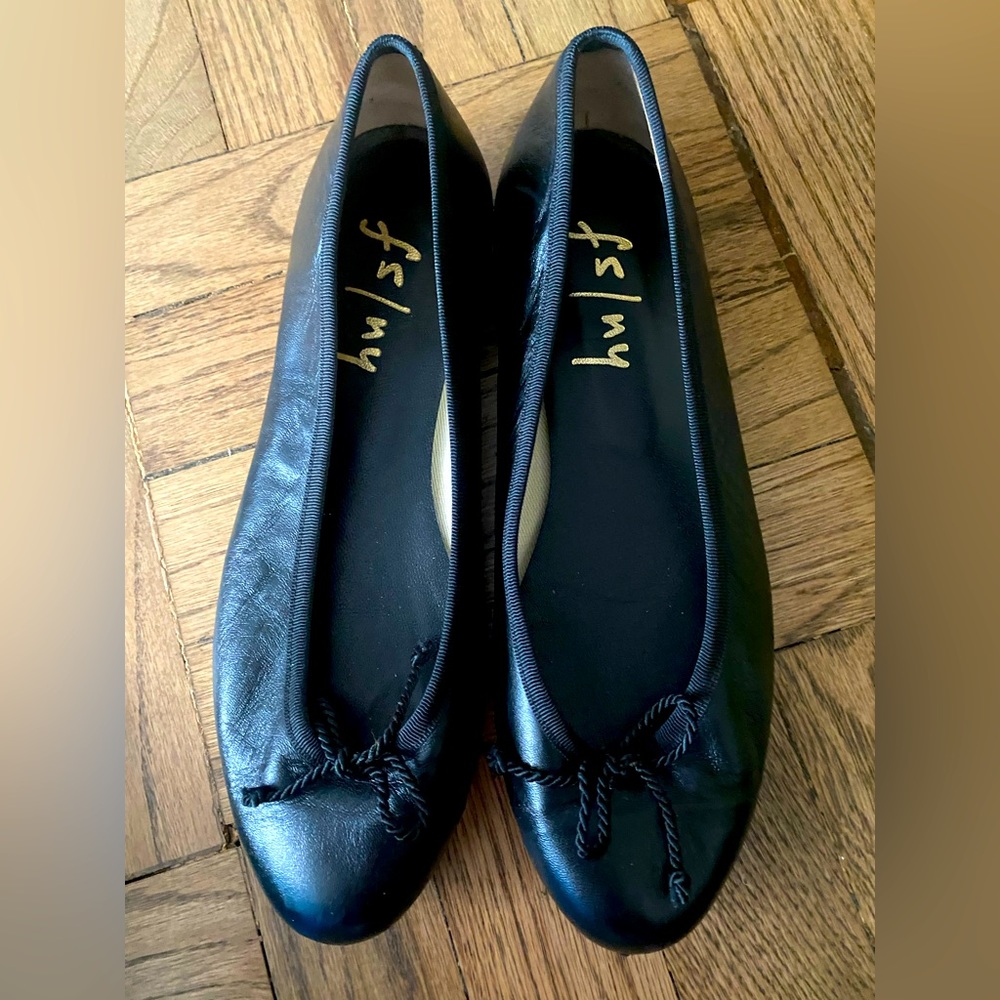 French Sole ballet flats. Worn lightly